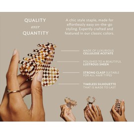 France Luxe Small Couture Jaw, Botanic Camel