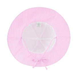 Durio Sun Hat Baby Hat Children Adjustable Foldable UV Protection with Adjustable Ties and Wide Brim, Pink stripes