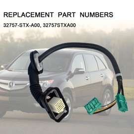 32757-STX-A00 Door Sub-Wire Front Left Driver Side Replacement for Honda for Acura for MDX Base 3.7L V6 2007-2009 Replace 32757STXA00