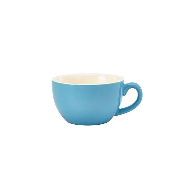Genware Bowl Shaped Cup Blue 8.75oz/250ml, Single