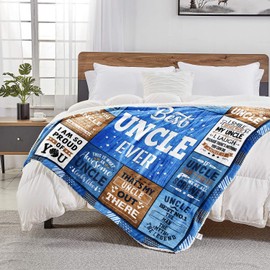 Fathers Day Uncle Gifts, Gifts for Uncle, Best Uncle Gifts from Niece Nephew, Greatest/Cool Uncle Birthday Gifts Ideas, Gifts for Uncle from Niece, Wedding for Uncle Blanket 50"x60"