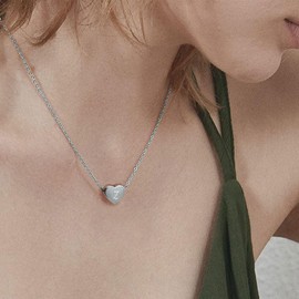 PORPI-JOJO Letter Z Initial Necklaces For Teen Girls Silver Heart Necklaces With Initials Cute Jewelry For Little Flower Girl Age 4-8