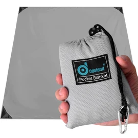 Odoland Hiking Blanket 180 x 160 cm Pocket Blanket Waterproof Heatproof Sandproof Thin Ground Sheet - Lightweight Foldable Beach Mat for Outdoor Camping, Travel, Hiking, Picnic for 2-4 People