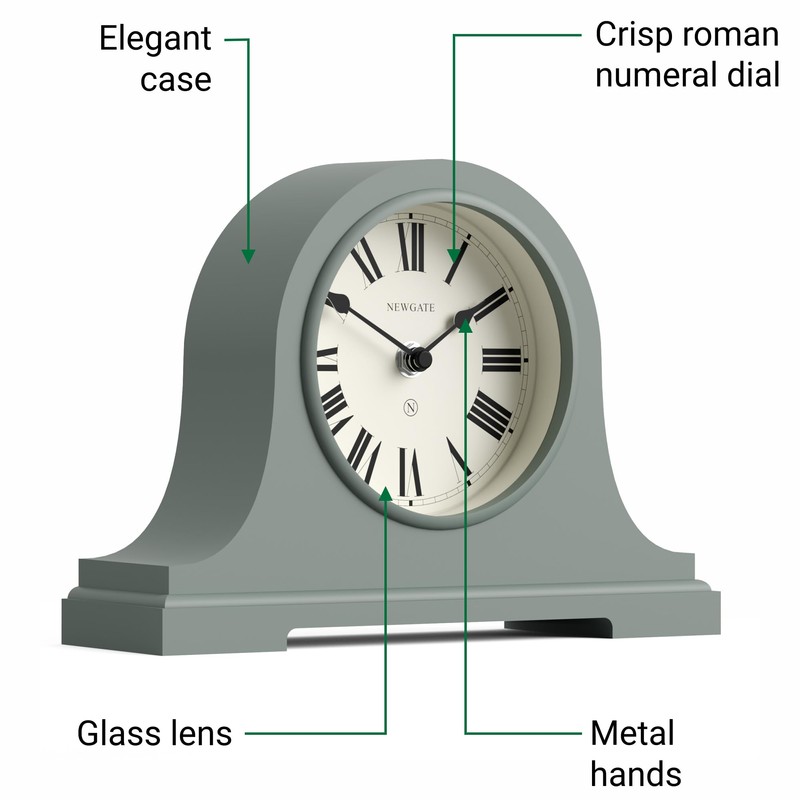 NEWGATE Clocks® Broadway mantel clock | Classic Napoleon’s hat design