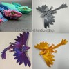 QINGMIAO 3D Printed Dragon, Feathered Wyvern Dragon, 3D Printing Toys,