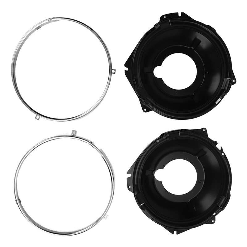 1 Pair Headlamp Retaining Ring H00001EB Headlight Ring Mounting Bucket