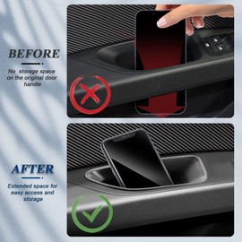 BIBIBO Door Handle Storage Box Compatible with Seat Leon MK3 5F ST FR/Cuprα Leon - General Storage Box Organiser Door Handle Car Door Storage Box (Front Door Pack of 2)