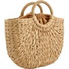 Gets Summer - Bolso de paja para mujer, tela a