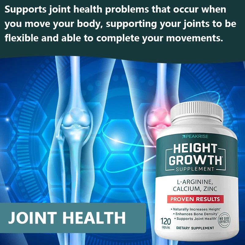 Balincer Height Growth Supplement - 60 Caps -Enhance Bone Strength,Devel