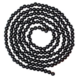Unbranded Package of 2 Black Wood Bead Garlands - 9 feet each