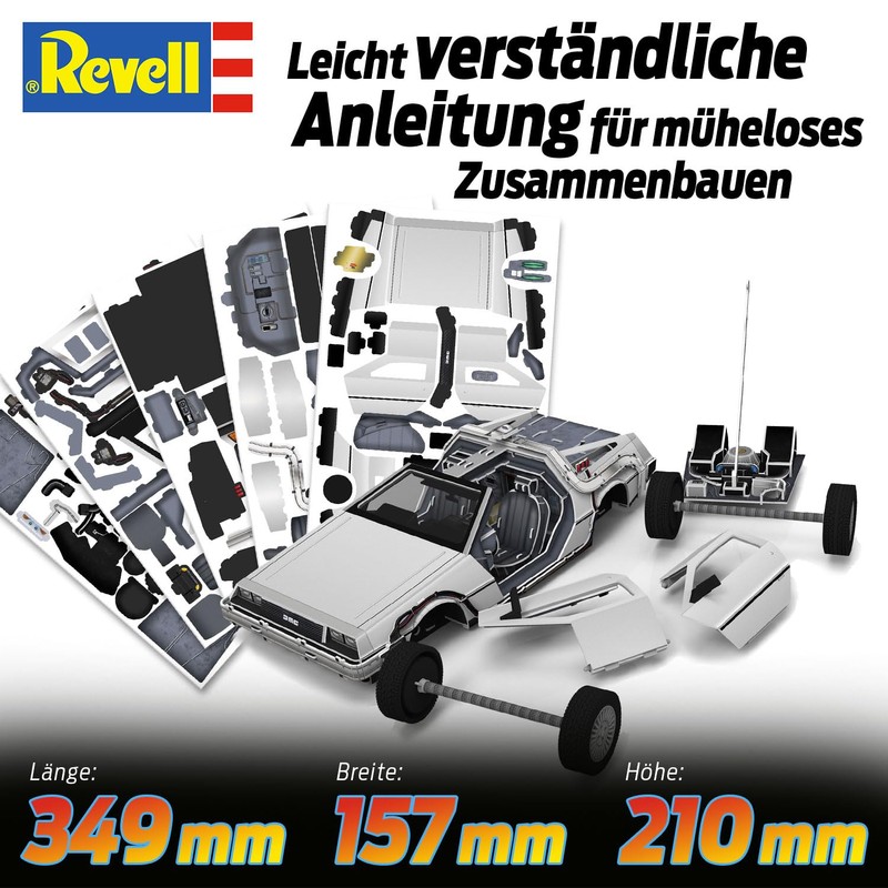 Revell Time Machine 3D Puzzle, Back to the Future Model
