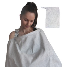 Cubierta de lactancia para privacidad de lactancia materna extra ancha para cobertura completa – Transpirable 100% algodón, elegante y – sin AZO