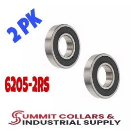 SUMMIT COLLARS 6205 2RS C3 EMQ Precision Rubber Sealed Bearing Ball Bearings 25x52x15 - 2 PcS