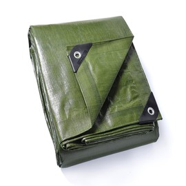 GUARD SHIELD Tarp Green Tarps Heavy Duty Waterproof 20x20 Feet Extra Large Outdoor Tarp Cover 12mil