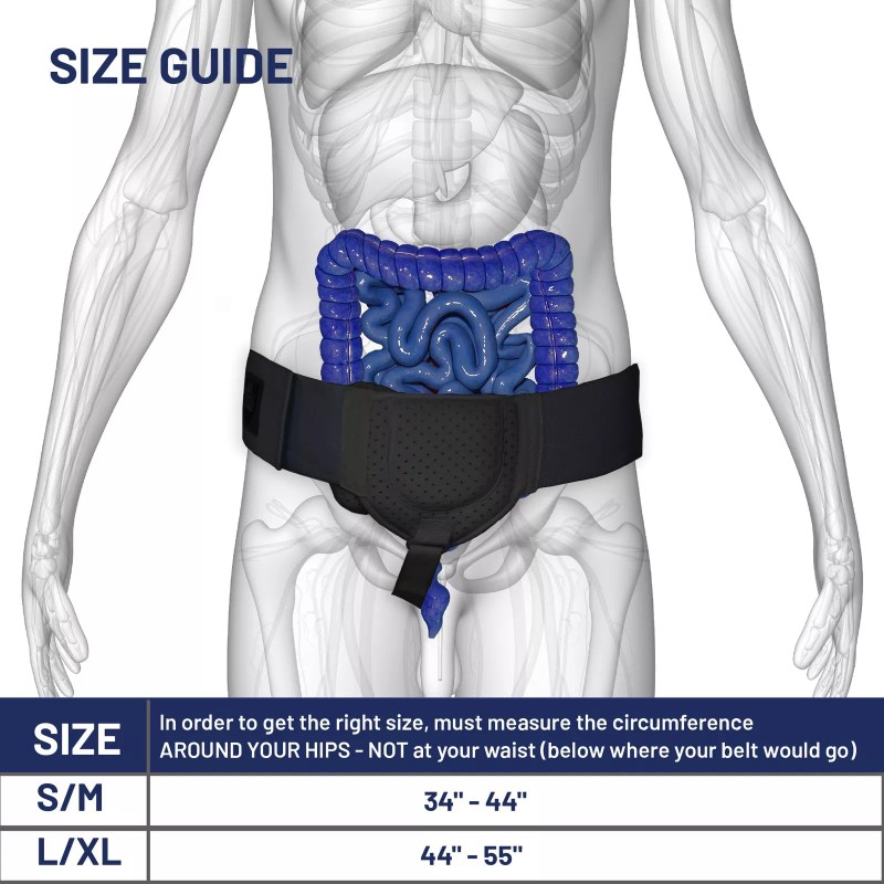 Everyday Medical Inguinal Hernia Support Belt for Men I Fits