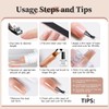 JEWHITENY Poly Nail Gel Set Clear Nude Brown Neutral Classic