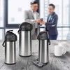 ONVAYA® Airpot Pump Jug, Insulated Flask, Drinks Dispenser, Matte Stainless
