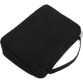VALICLUD Bolsa de almacenamiento de accesorios para el cabello para niñas organizador de accesorios para el cabello de viaje para poliéster Negro