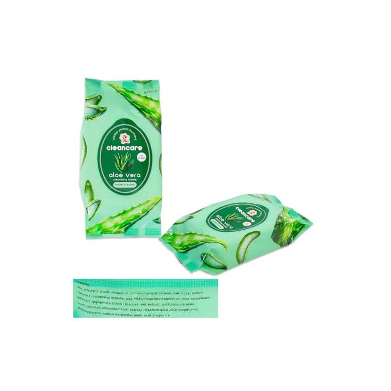 Aloe Vera Makeup Wipes 6 Pack - Bundle with 6