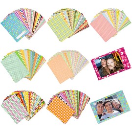 140 Stück Mini Bilderrahmen Aufkleber, Film Aufkleber Fotorahmen, Bunte Film Aufkleber Set, Mini Papier-Bilderrahmen, Fotorahmen Sticker, Sofortbildkamera Fotorahmen Aufkleber, Photo Border Stickers