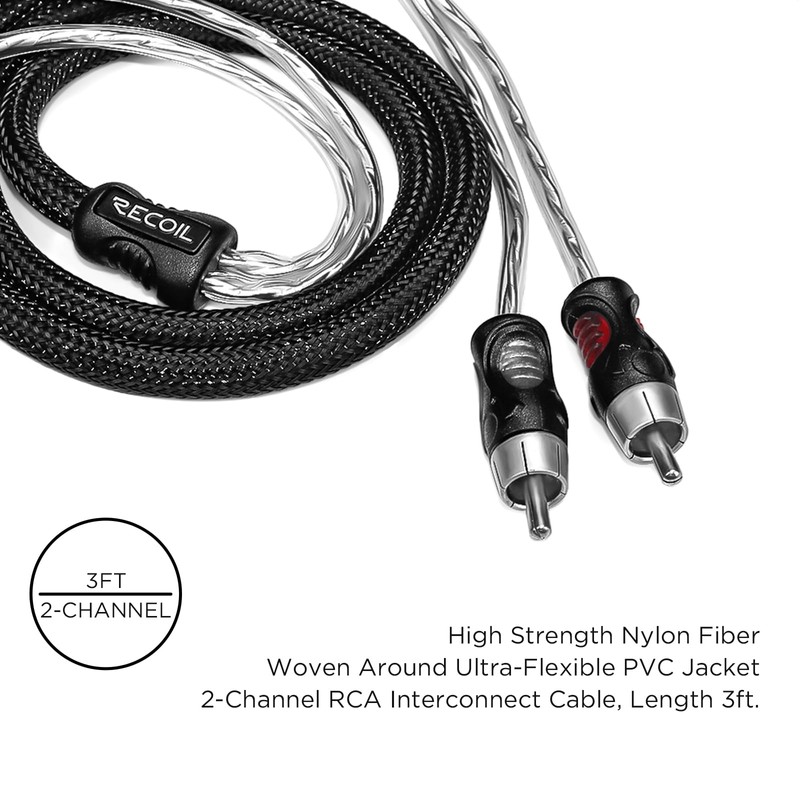 RECOIL PCI23 Premium 100% Oxygen Free Copper 2-Channel RCA Audio
