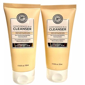 2 x It Cosmetics Confidence In A Cleanser Serum & Ceramides 1.7 oz/50 ml each