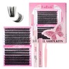 FADLASH Lash Extension DIY Kit 80D+100D Cluster Lashes 0.07 D