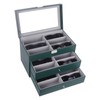AUTOARK Leather 18 Piece Eyeglasses Storage and Sunglass Glasses Display