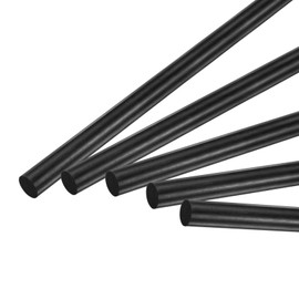 M METERXITY 5-Pack Carbon Fiber Rods, 200mm Length 6mm Dia Carbon Fiber Solid Matte Pole for RC Airplane/DIY Craft/Scale Model Kite Wing Tube [7.87 x 0.23IN]