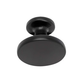 Utopia Alley Emme Cabinet Ring Pull Knob - Decorative Cabinet Drop Pull Knobs for Cabinets and Drawers - Finished Matt Black - Metal Drawer Pull Knobs 1.14" (25)