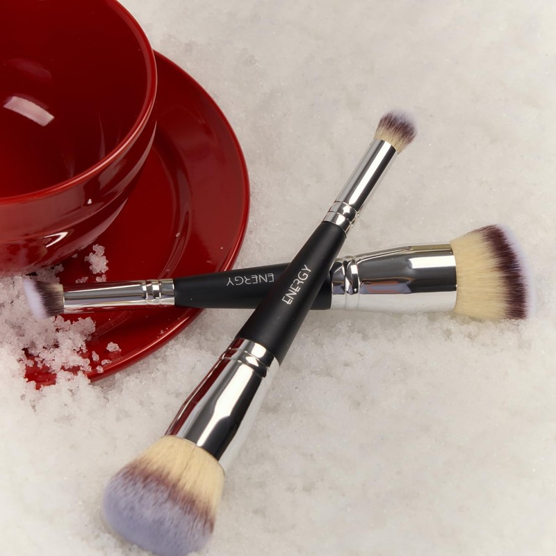 ENERGY Double Sided Foundation & Concealer Brush - 2-in-1 Angled