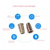 Threaded Insert Nuts, 222 Pcs Zinc Alloy D Nuts,Hexagon Socket