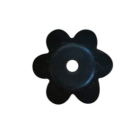 America Forever Garden Flag Stoppers - Petal Rubber Stoppers for Indoor and Outdoor Yard Garden Flag Pole Stand - Set of 12 - Black