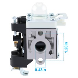 CARBBIA A021001351 Carburetor with Fuel Line Kit Compatible with Zama RB-K85 Echo PB-251 PB-265L PB-265LN Blower A021001350 A021001352