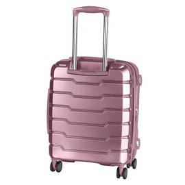 it luggage Prosperous 21" Hardside Checked 8 Wheel Expandable Spinner, Metallic Pink