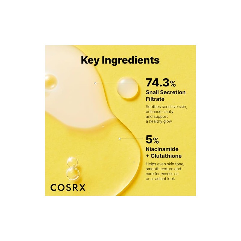 Advanced Snail Radiance Dual Essence by Cosrx for Unisex -