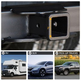 Trailer Hitch Cover Dust-Proof Hook Plug Tow Accessories Insert Receiver Tube Class 3 4 5 Cap Fit for 2'' Inch Hitch Receiver