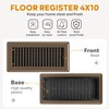 Floor Register 4x10, Floor Vent Covers, Heavy Duty Steel Walkable