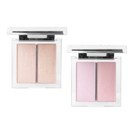 Clio Prism Highlighter Duo 2-Piece Set Cream Fizz Lavender Voyage 1 each / 클리오 프리즘 하이라이터 듀오 2종세트 크림피즈 라벤더보야지 각1개