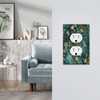 BHGAHD Decorative Outlet Covers with Floral Cluster with Golden Leaves