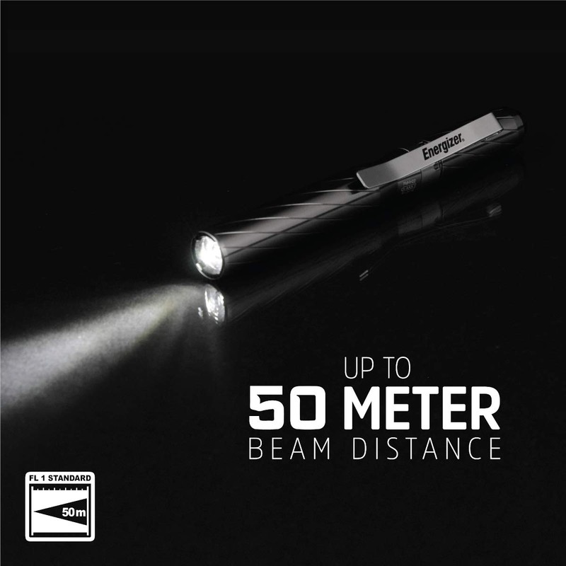 Energizer LED Pen Light Flashlight, IPX4 Water Resistant, Aluminum Body,