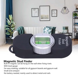 Magnetic Stud Finder Wall Scanner, 2 in 1 Digital Wall Detector Digital Level with LCD Display for Construction Carpenter Craftsman Renovation Home Professional(Black)