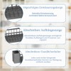 Sink Organiser Black with Towel Holder, Kitchen Organiser Sink with