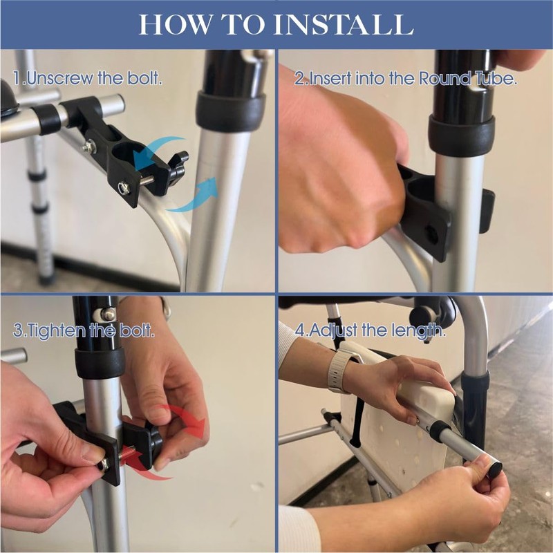 Universal Walker Rest Seat for Attachable Seat Folding Walker, Maximum