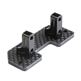 Boerunid Carbon Fibre Servo Mount Holder Axle High Servo Fixed Bracket for Axial SCX10 SCX10 II 90046 1/10 RC Crawler Car Upgrade Parts