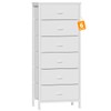 Furnulem White Tall Dresser for Bedroom,Vertical Storage Tower Unit and