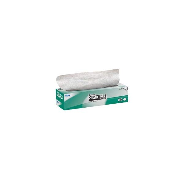 Kimwipes Delicate Task Wipe Light Duty White NonSterile 1 Ply Tissue 14-7/10 X 16-3/5 Inch Disposable, 34256 - Pack of 140