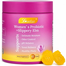 Probiótico para Mujer con Olmo Resbaladizo, 60 Gomitas Con probióticos y olmo resbaladizo; apoya la flora femenina y el bienestar íntimo diario.