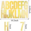 12 Sheets Letter Number Stickers, 3 Inch Vinyl Alphabet Sticker,