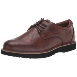 Deer Stags Men's WALKMASTER Plain Toe Oxford 1, Brown, 8.5